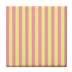 Pink Yellow Stripes Line Face Towel