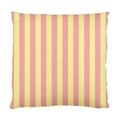 Pink Yellow Stripes Line Standard Cushion Case (two Sides)