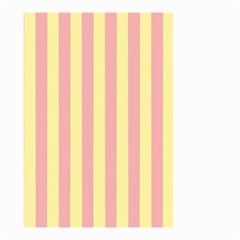 Pink Yellow Stripes Line Small Garden Flag (two Sides)