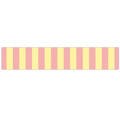 Pink Yellow Stripes Line Flano Scarf (large) by Mariart