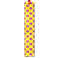 Polka Dot Purple Yellow Large Book Marks by Mariart