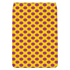 Polka Dot Purple Yellow Flap Covers (l)  by Mariart