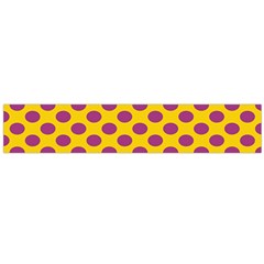 Polka Dot Purple Yellow Flano Scarf (large) by Mariart