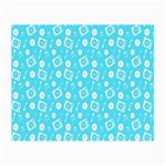 Record Blue Dj Music Note Club Small Glasses Cloth (2-Side) Front