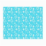 Record Blue Dj Music Note Club Small Glasses Cloth (2-Side) Back