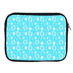 Record Blue Dj Music Note Club Apple Ipad 2/3/4 Zipper Cases