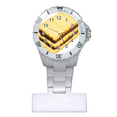 Sandwich Biscuit Chocolate Bread Plastic Nurses Watch by Mariart