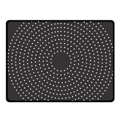 Round Stitch Scrapbook Circle Stitching Template Polka Dot Fleece Blanket (small)