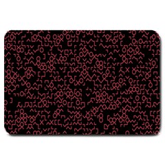 Random Red Black Large Doormat 