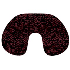 Random Red Black Travel Neck Pillows