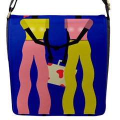 Shake Hands Flap Messenger Bag (s) by Mariart