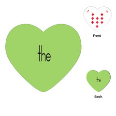 Sign Green The Playing Cards (heart) 