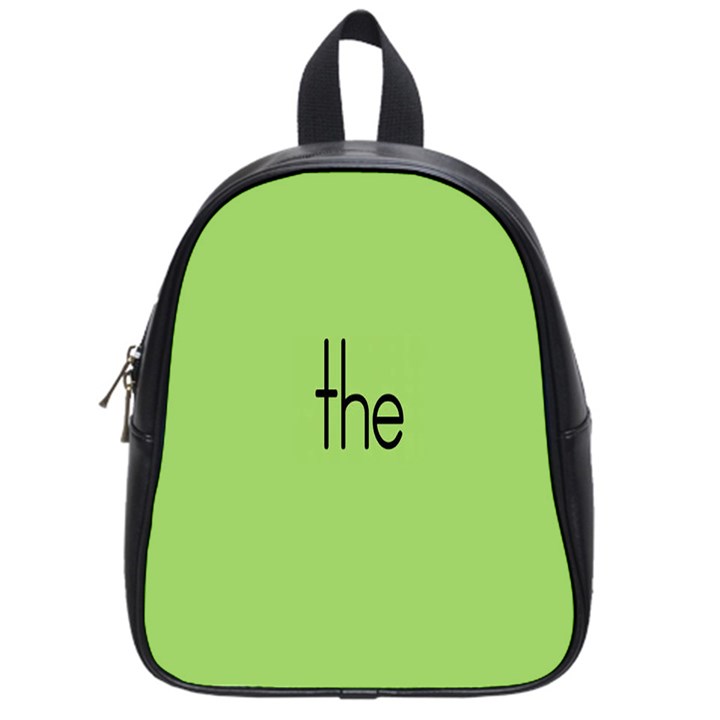 Sign Green The School Bags (Small) 