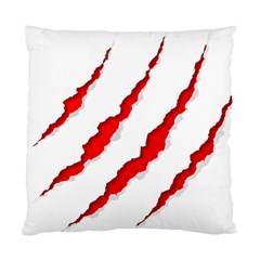 Scratches Claw Red White Standard Cushion Case (One Side)