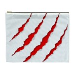 Scratches Claw Red White Cosmetic Bag (XL) Front