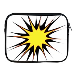 Spot Star Yellow Black White Apple Ipad 2/3/4 Zipper Cases by Mariart