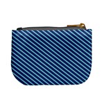 Striped  Line Blue Mini Coin Purses Back