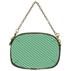 Striped Green Chain Purses (one Side) 