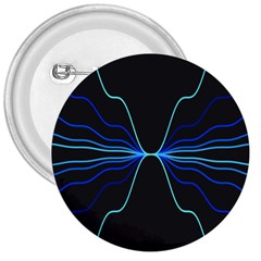 Sine Squared Line Blue Black Light 3  Buttons