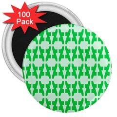 Sign Green A 3  Magnets (100 Pack) by Mariart