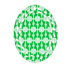 Sign Green A Ornament (oval Filigree) by Mariart