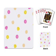 Stone Diamond Yellow Pink Brown Playing Card by Mariart