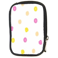 Stone Diamond Yellow Pink Brown Compact Camera Cases by Mariart