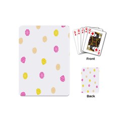 Stone Diamond Yellow Pink Brown Playing Cards (mini)  by Mariart