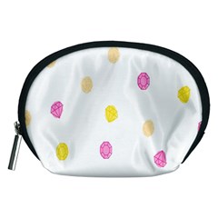 Stone Diamond Yellow Pink Brown Accessory Pouches (medium) 