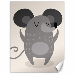 Tooth Bigstock Cute Cartoon Mouse Grey Animals Pest Canvas 36  X 48   by Mariart