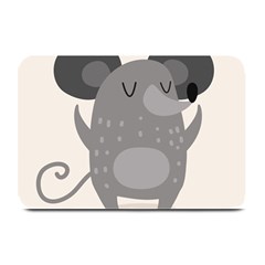 Tooth Bigstock Cute Cartoon Mouse Grey Animals Pest Plate Mats by Mariart