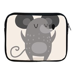 Tooth Bigstock Cute Cartoon Mouse Grey Animals Pest Apple iPad 2/3/4 Zipper Cases