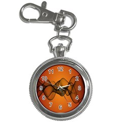 Transparent Waves Wave Orange Key Chain Watches by Mariart