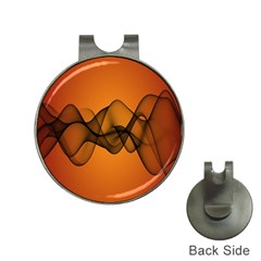 Transparent Waves Wave Orange Hat Clips With Golf Markers