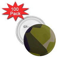 Unifom Camuflage Green Frey Purple Falg 1 75  Buttons (100 Pack)  by Mariart