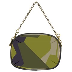 Unifom Camuflage Green Frey Purple Falg Chain Purses (two Sides)  by Mariart