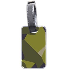 Unifom Camuflage Green Frey Purple Falg Luggage Tags (two Sides)