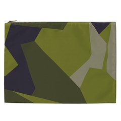 Unifom Camuflage Green Frey Purple Falg Cosmetic Bag (xxl) 