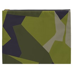 Unifom Camuflage Green Frey Purple Falg Cosmetic Bag (xxxl) 