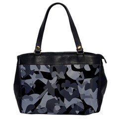 Urban Initial Camouflage Grey Black Office Handbags by Mariart