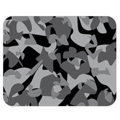 Urban Initial Camouflage Grey Black Double Sided Flano Blanket (medium)  by Mariart