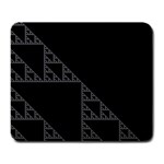 Triangle Black White Chevron Large Mousepads Front