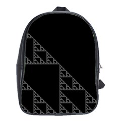 Triangle Black White Chevron School Bags(large) 