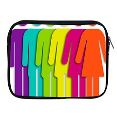 Trans Gender Purple Green Blue Yellow Red Orange Color Rainbow Sign Apple Ipad 2/3/4 Zipper Cases by Mariart