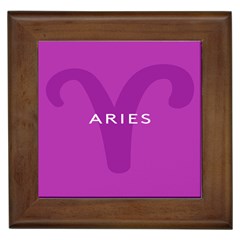Zodiac Aries Framed Tiles