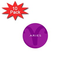 Zodiac Aries 1  Mini Buttons (10 Pack)  by Mariart