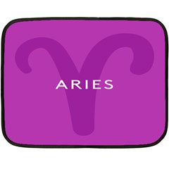 Zodiac Aries Fleece Blanket (mini) by Mariart