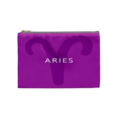 Zodiac Aries Cosmetic Bag (medium)  by Mariart