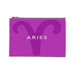 Zodiac Aries Cosmetic Bag (Large)  Front