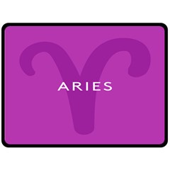 Zodiac Aries Double Sided Fleece Blanket (large)  by Mariart